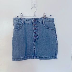 Forever 21 Pride Denim mini skirt